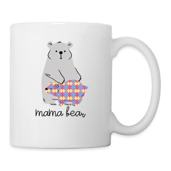 Mama Bear Autism Awareness Autism Superhero - Mug - white - Right