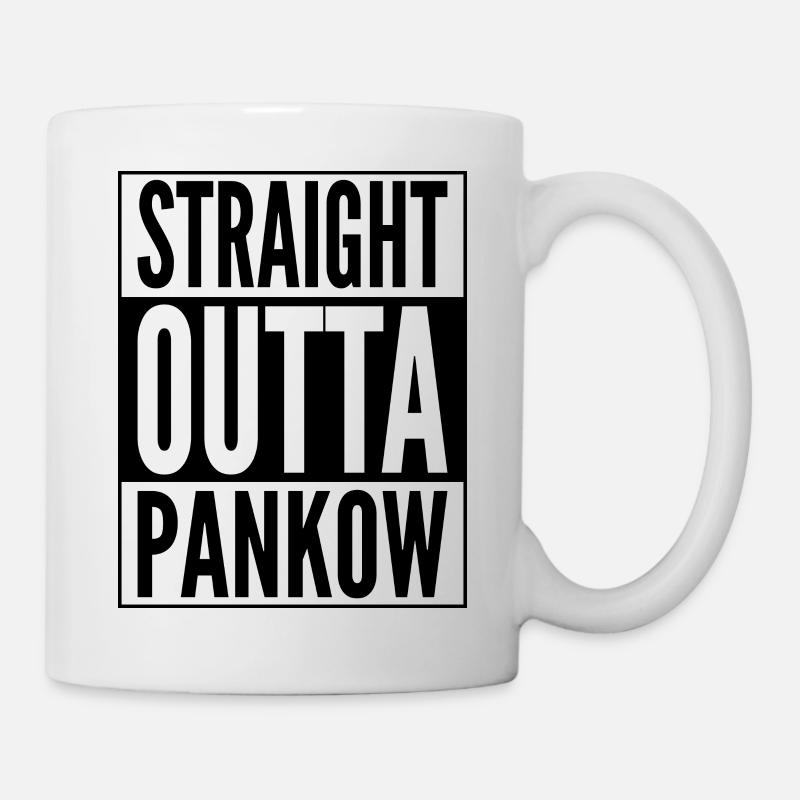 Quartier Straight Outta Pankow à Berlin - Mug blanc - blanc