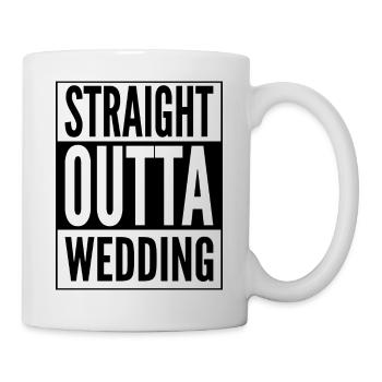 Straight Outta Wedding district in Berlin - Mug - white - Right