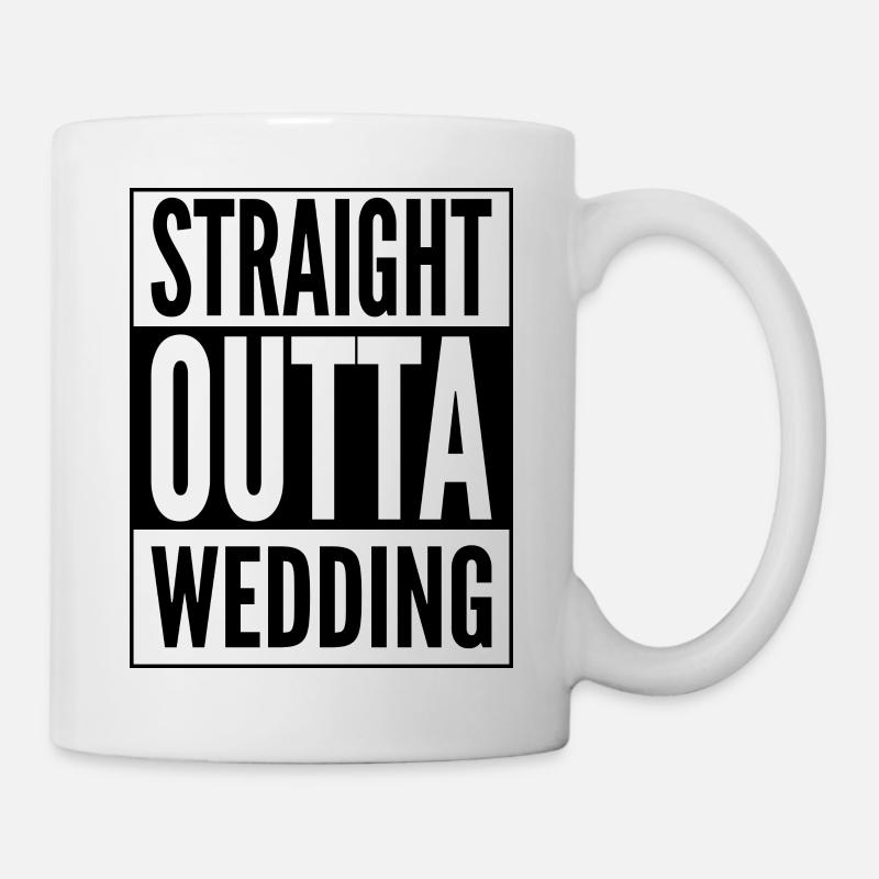 Straight Outta Wedding Stadtteil in Berlin - Tasse - Weiß