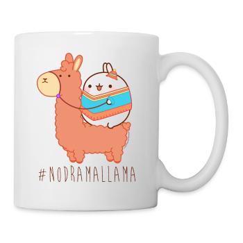 Molang Lama #nodramallama - Tasse - Weiß - Rechts