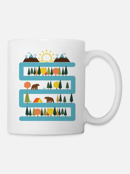 Outdoor Travel Adventure Nature - Tasse - Weiß