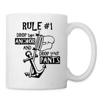 CAPTAIN CAPTAIN SAILING SAILING BOAT nudist - Mug - white - Right