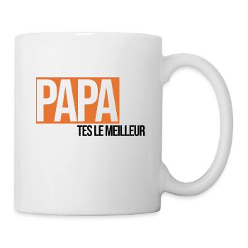 papa tu es le meilleur - Mug blanc - blanc - Droite