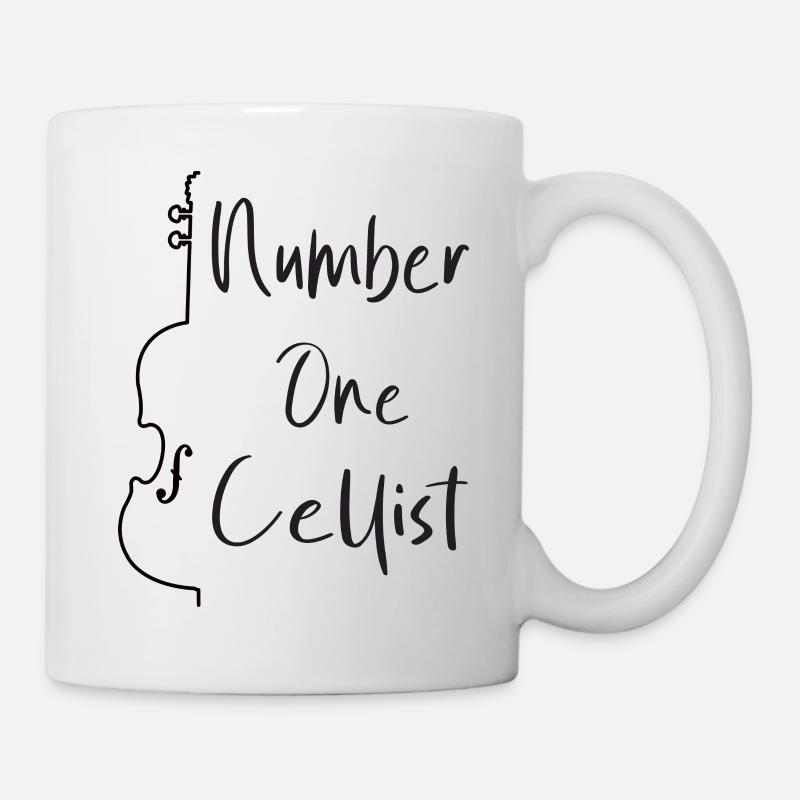 Cello Cellist Violoncello - Tasse - Weiß