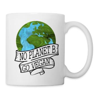 NO PLANET B GO VEGAN - Tasse - Weiß - Rechts