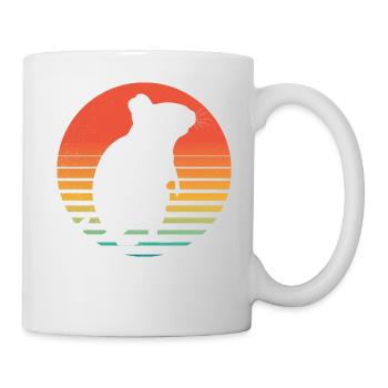 Degus | Funny Degu | Vintage Retro Sun - Mug - white - Right