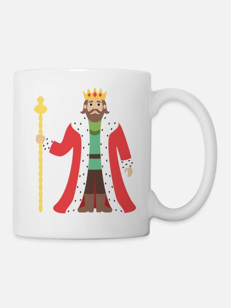 König - Tasse - Weiß