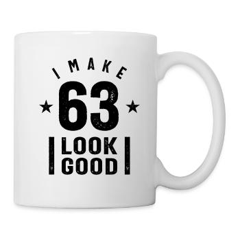 63 Jahre altes Geschenk | 63. Geburtstagsgeschenkideen - Tasse - Weiß - Rechts