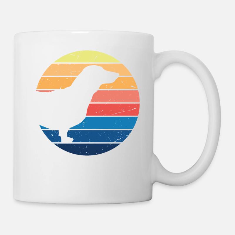 Drôle propriétaire de teckel Teckel | Porte-teckel - Mug blanc - blanc
