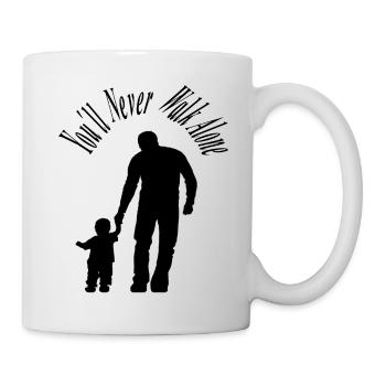 Vater und Sohn Vater und Tochter - Tasse - Weiß - Rechts