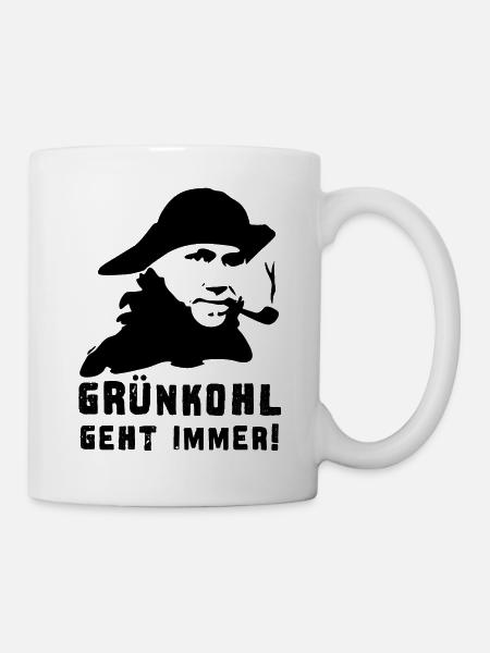 Grünkohl geht immer (Smutje) - Tasse - Weiß