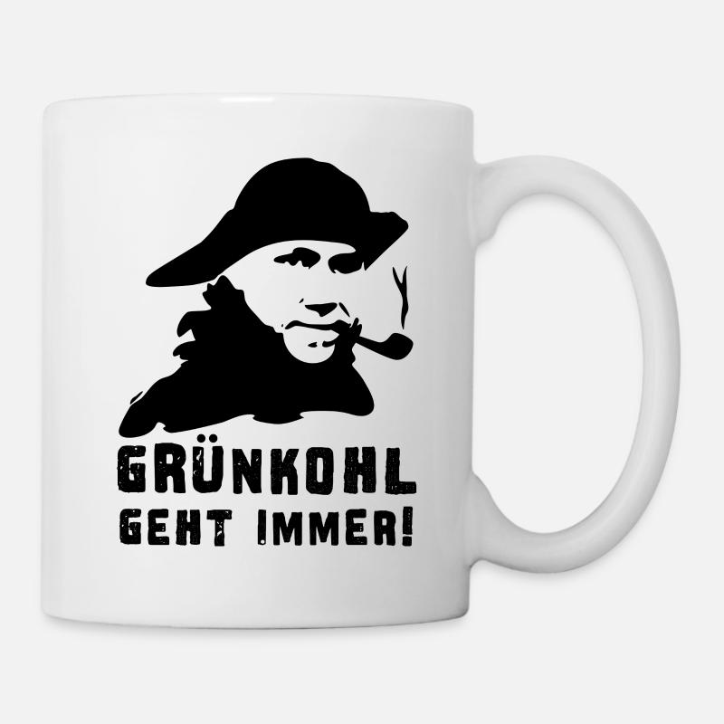 Grünkohl geht immer (Smutje) - Tasse - Weiß
