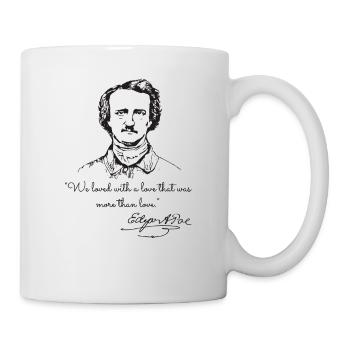 Edgar Allan Poe rare photo - Mug - white - Right