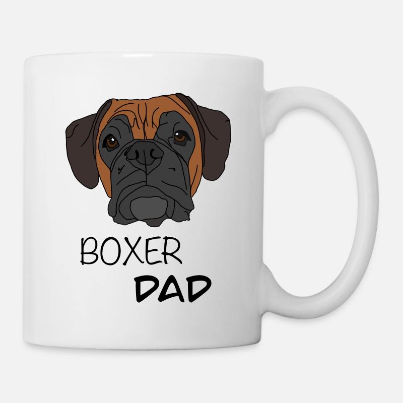 Boxer Dad Boxer Dog Design - Tasse - Weiß