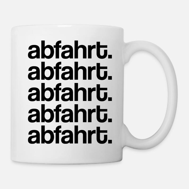 Abfahrt! - Tasse - Weiß