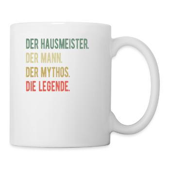 Hausmeister Hauswart Facility Manager Geschenkidee - Tasse - Weiß - Rechts