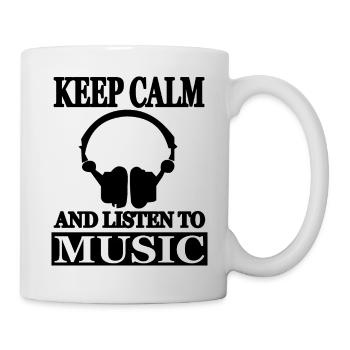Écouter de la musique Musiciens École de musique Cadeau Casque - Mug blanc - blanc - Droite