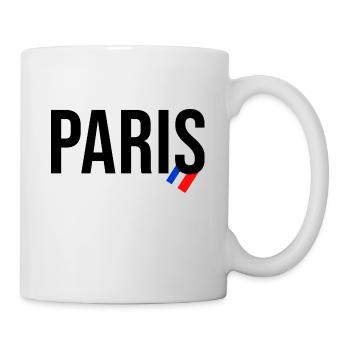 Paris France Love City bleu blanc rouge drapeau - Mug blanc - blanc - Droite