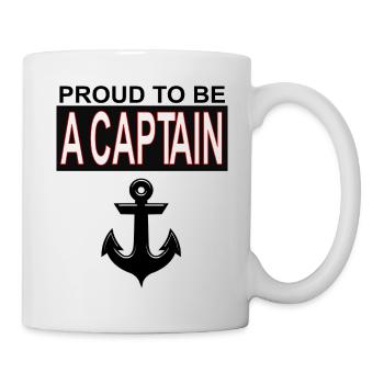 Capitaine yacht ancre bateau navire cadeau maritime - Mug blanc - blanc - Droite