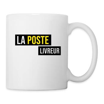 La poste livraison colis courrier facteur laposte - Mug blanc - blanc - Droite