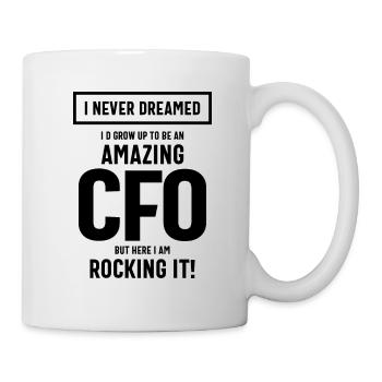 Erstaunliches CFO Job Title Geschenk - Tasse - Weiß - Rechts