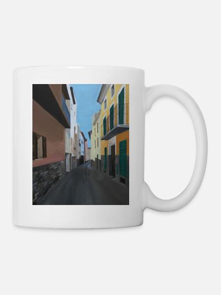 Peinture acrylique allée de Malte - Mug blanc - blanc