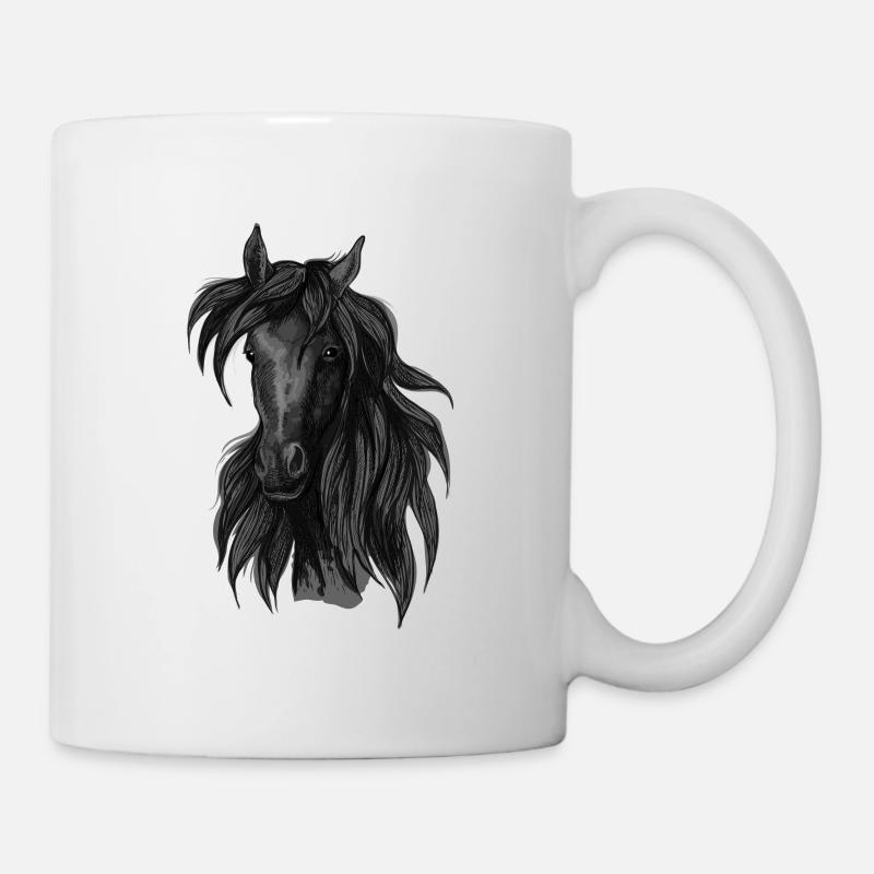 Pferd - Tasse - Weiß