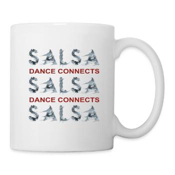 SALSA DESIGN ABSTRAKT - Tasse - Weiß - Rechts