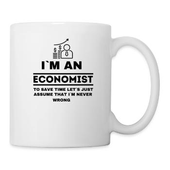 Je suis un économiste, j’ai toujours raison - Drôle d’Economis - Mug blanc - blanc - Droite