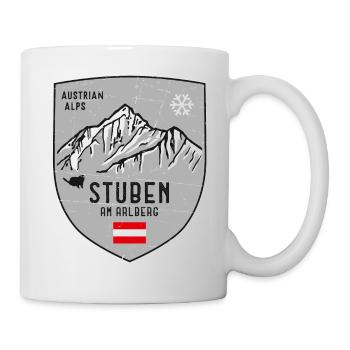 Stuben Albona Österreich Wappen - Tasse - Weiß - Rechts