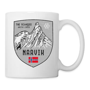 Narvik Stetind Norway Coat of Arms - Mug - white - Right