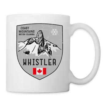 Whistler Black Tusk Canada Coat of Arms - Mug - white - Right
