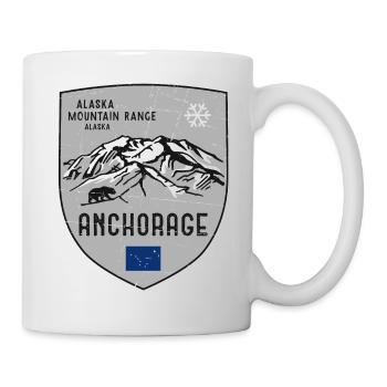 Alaska St. Elias USA Armoiries - Mug blanc - blanc - Droite