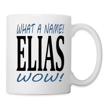First name Elias, my name is Elias, I am Elias - Mug - white - Right