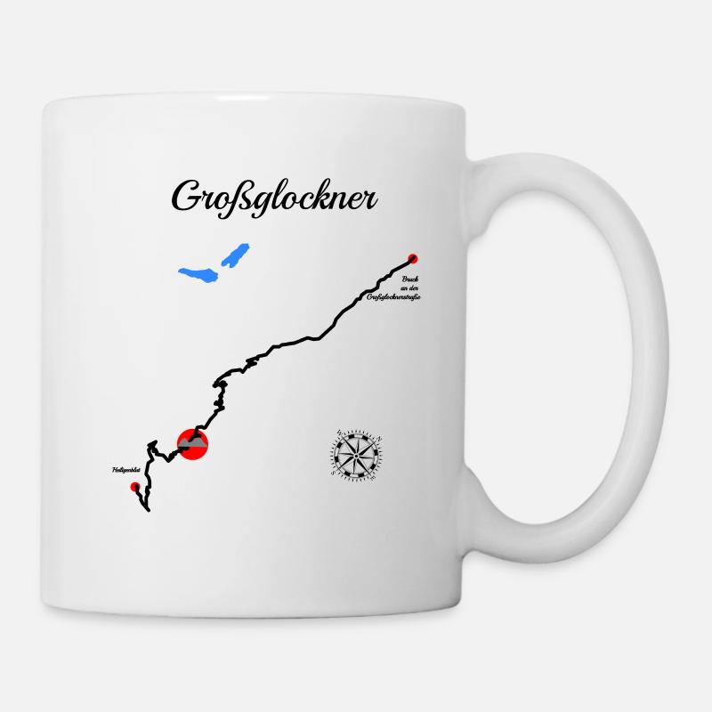 Großglockner Serpentine Pass in der Österreich Ra - Tasse - Weiß