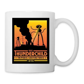 HMS Thunderchild - War of the Worlds - Colour - Mug - white - Right