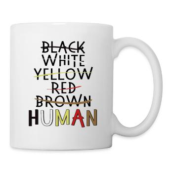 Anti racisme BLM droits de l'homme - Mug blanc - blanc - Droite