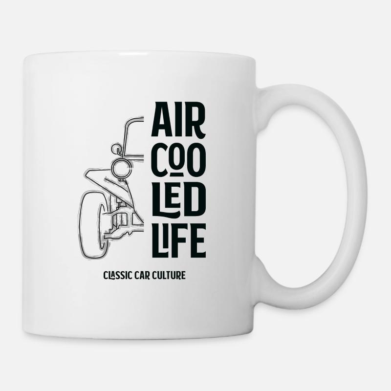 Aircooled Life Beach Buggy - Culture de voitures classiques - Mug blanc - blanc