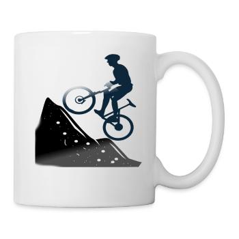 Mountainbike Mountainbiken Mountainbiker Fahrrad - Tasse - Weiß - Rechts