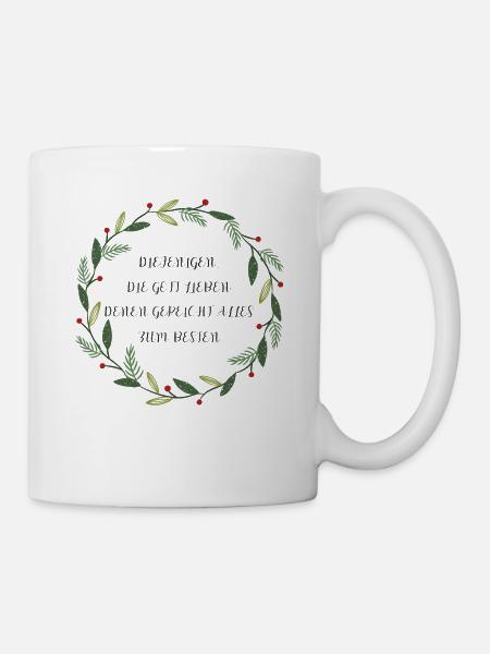 christliches Design - Gottesliebe - Tasse - Weiß