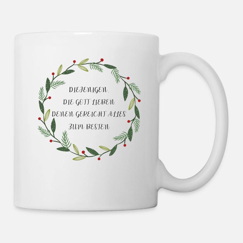 christliches Design - Gottesliebe - Tasse - Weiß