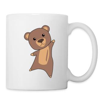 Ours ours ours mignon ours brun mignon ours - Mug blanc - blanc - Droite