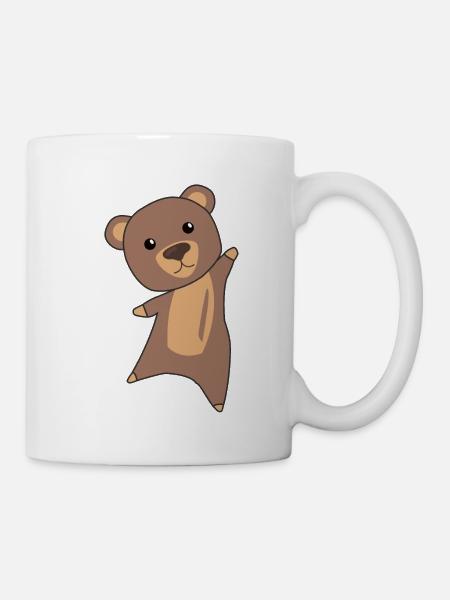 Ours ours ours mignon ours brun mignon ours - Mug blanc - blanc