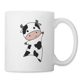 Vache veau bébé animal de ferme doux animal pour les enfants - Mug blanc - blanc - Droite