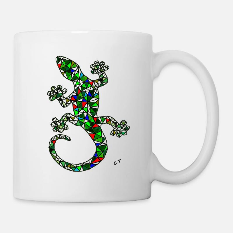 lézard - Mug blanc - blanc