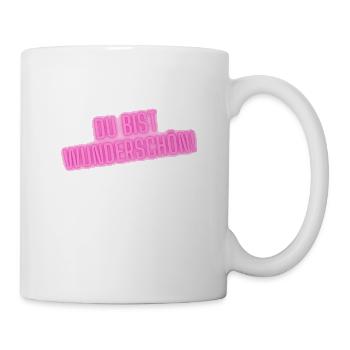 Du bist Wunderschön Geschenk Geschenkidee - Tasse - Weiß - Rechts