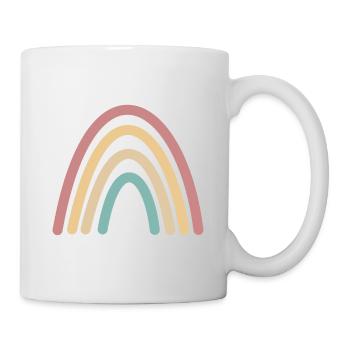 Boho rainbow retro gift idea - Mug - white - Right