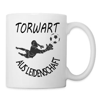 Torwart Torhüter Fußballtorwart Fußball Geschenk - Tasse - Weiß - Rechts