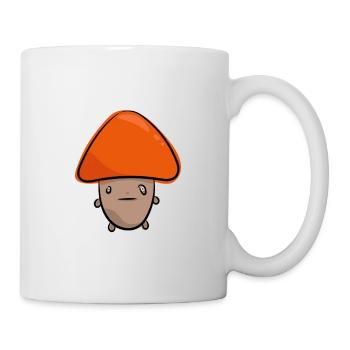 Lustiger Pilz, urkomisch, Pilzsammler, Wald, Pilze - Tasse - Weiß - Rechts